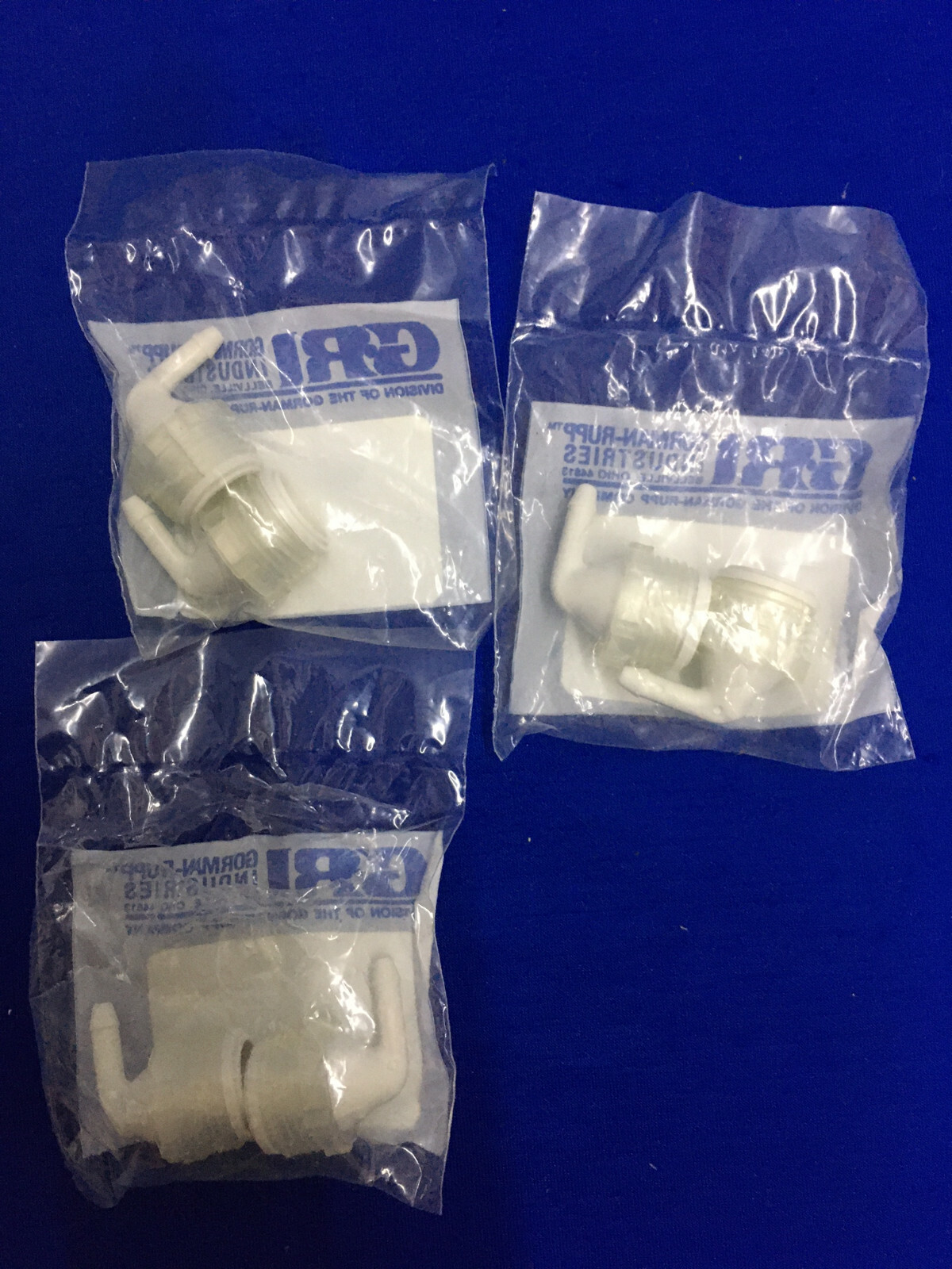 1 LOT QTY OF 3 GRI GORMANRUPP ™ 02501246 / H1246 4mm ELBOW