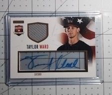 2014 Panini USA Baseball Box Set Signature Jerseys 4/99 Taylor Ward #17 Auto