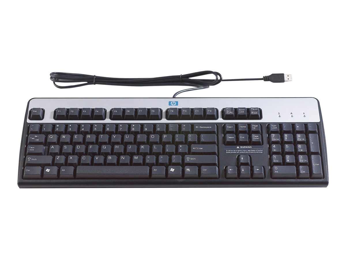 HP Tastatur Deutsch Schwarz – 105 Tasten, New Retail, DT528A#ABD