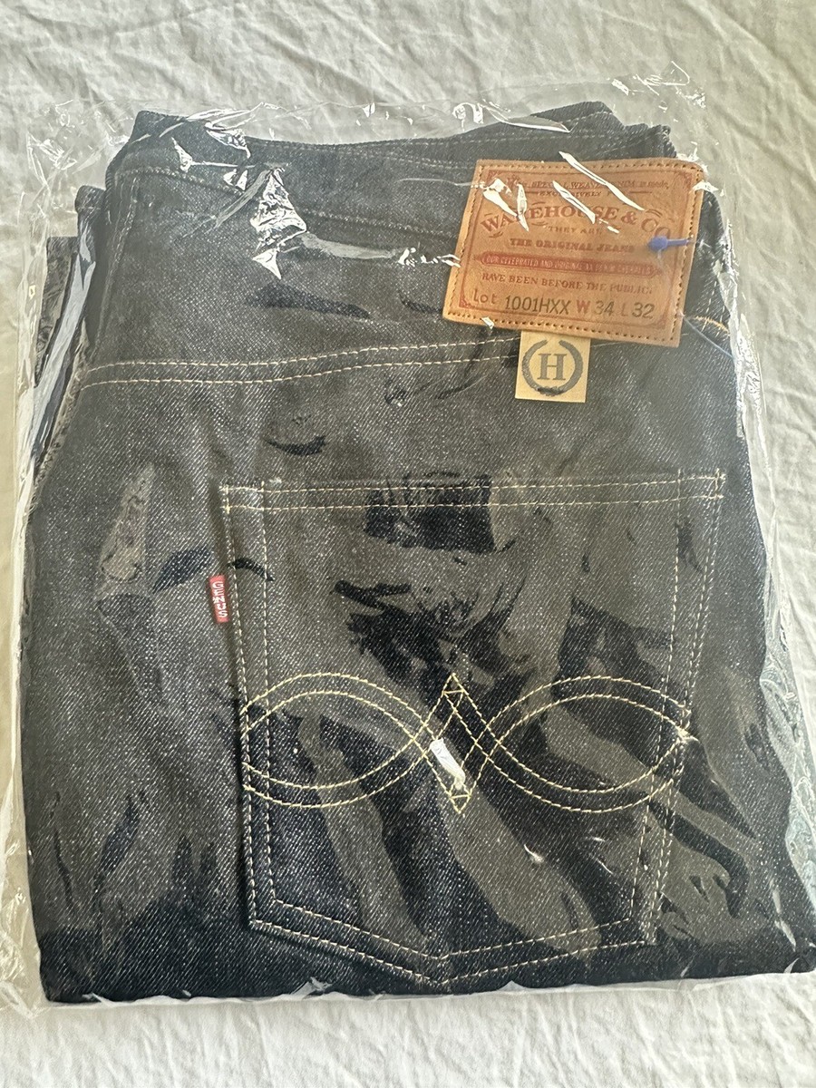 Warehouse 1001HXX Selvage Denim 34x32 | eBay