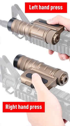 Torcia tattica OWL 1500 lumen ultra alta potenza metallo caccia stroboscopica luce - Foto 12 di 16