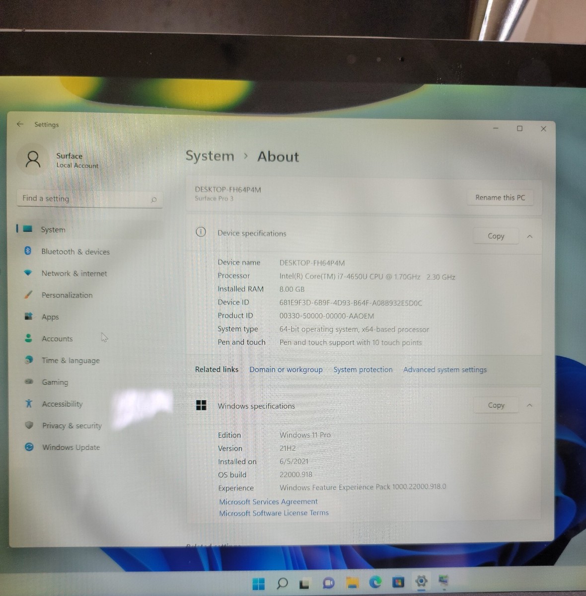 Surface Pro 3 complete base (All parts are there except screen) | eBay