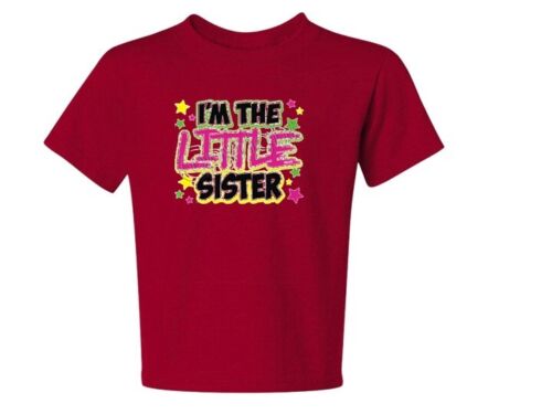 I'm The Little Sister NEON Kids T-Shirt JERZEES Size 6 Months To 18-20 The Best - Picture 14 of 18