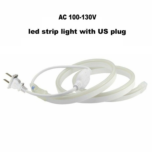 AC 100V-240V LED Neon Rope Strip Lights 2835 120LED/M Rope Wire Light With Plug - Picture 3 of 12