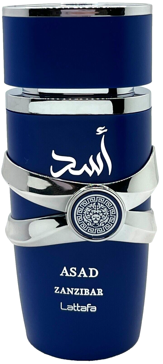 Buy LATTAFA ASAD ZANZIBAR EAU DE PARFUM SPRAY FOR MEN 3.4 Oz / 100 ml