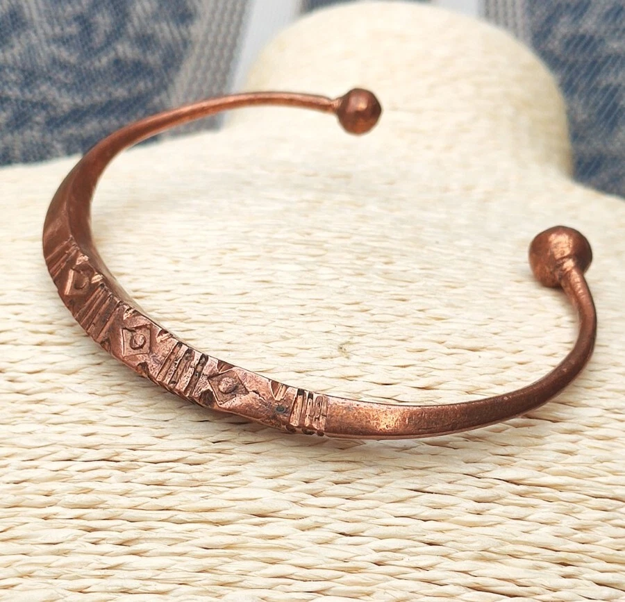 Vintage solid hotsell copper bracelet