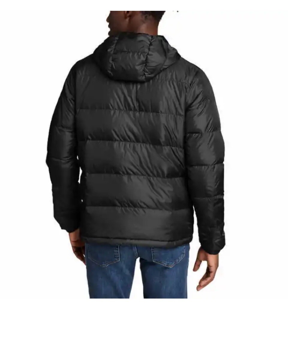 Eddie Bauer Men’s Wide Channel Hooded Down Jacket EB650. NWT /Med