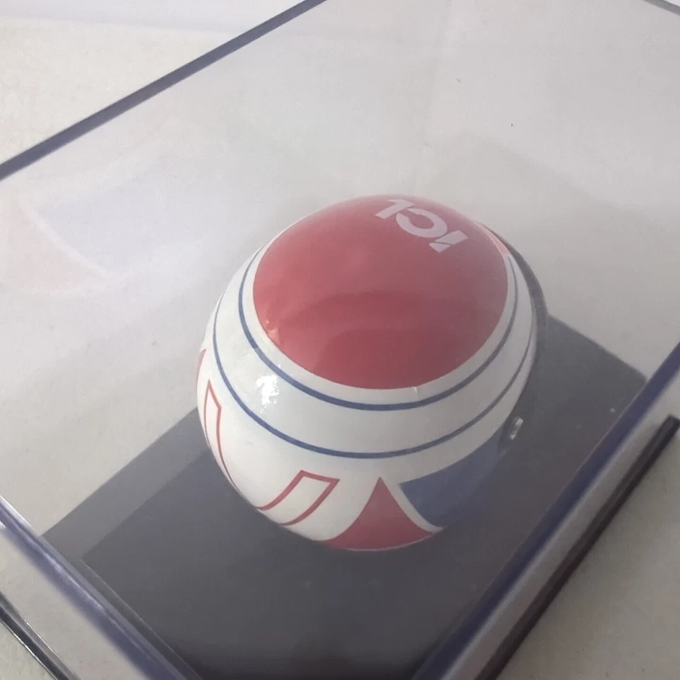 MINICHAMPS 1/8 JOS VERSTAPPEN 1996 DRIVERS HELMET F1 CASED MODEL FORMULA ONE - Image 4 of 4