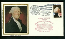  GEORGE WASHINGTON MOUNT VERNON  ASDA NYC SHOW Colorano SILK CACHET COVER  1982