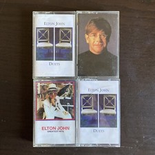 Elton John 4 Cassette Lot - Duets - Greatest Hits - Made In England