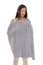 My Brest Friend Nursing Cover, Midnight Poppy, Grey, Black
