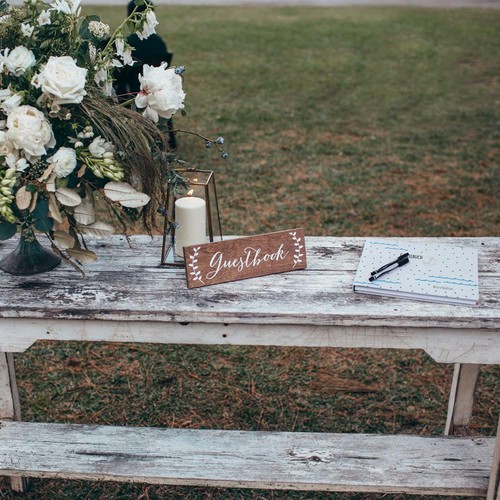 Gästebuch Hochzeit mit Namen und Datum Geburtstag personalisiert Hochzeitsbuch - Bild 4 von 8
