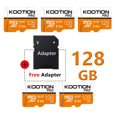 5/10Pack 128GB Micro SD Card SDXC Class10 U3 4K  High Speed Memory Card TF Cards