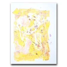 Acryl Painting abstract art unique signed verfangen Prof em A Loeschner-Gornau