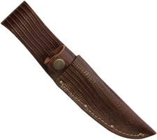 LEATHER SHEATH FOR UP TO 5" STRAIGHT FIXED BLADE KNIFE, FAUX LIZARD, SH1181