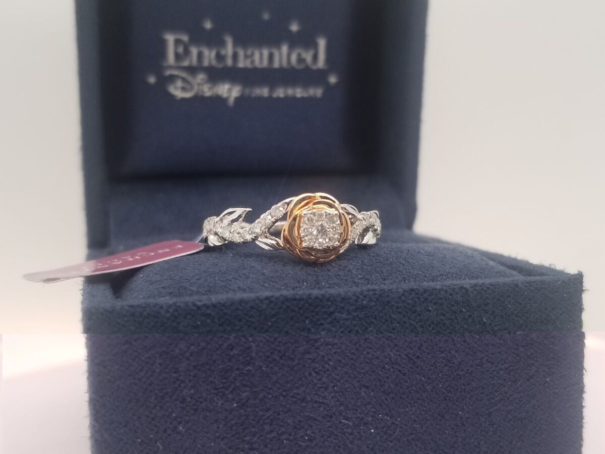 Enchanted Disney Fine Jewelry 14K White Gold and Rose Gold 1 Enchanted Disney Fine Jewelry 14K White Gold and Rose Gold 1