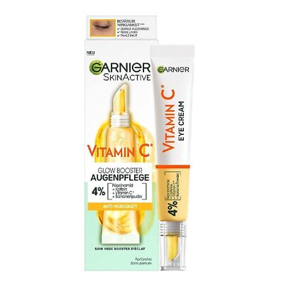 Garnier Vitamin C Anti-Müdigkeits Augencreme, Für strahlende wache Augenpartie