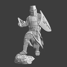 Northern Crusades Miniatures Medieval Livonian Order Brother Knight Crusader 3D