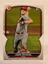 2023 Bowman Draft JASON SAVACOOL 1st Bowman Card RC St. Louis CARDINALS #BD-200