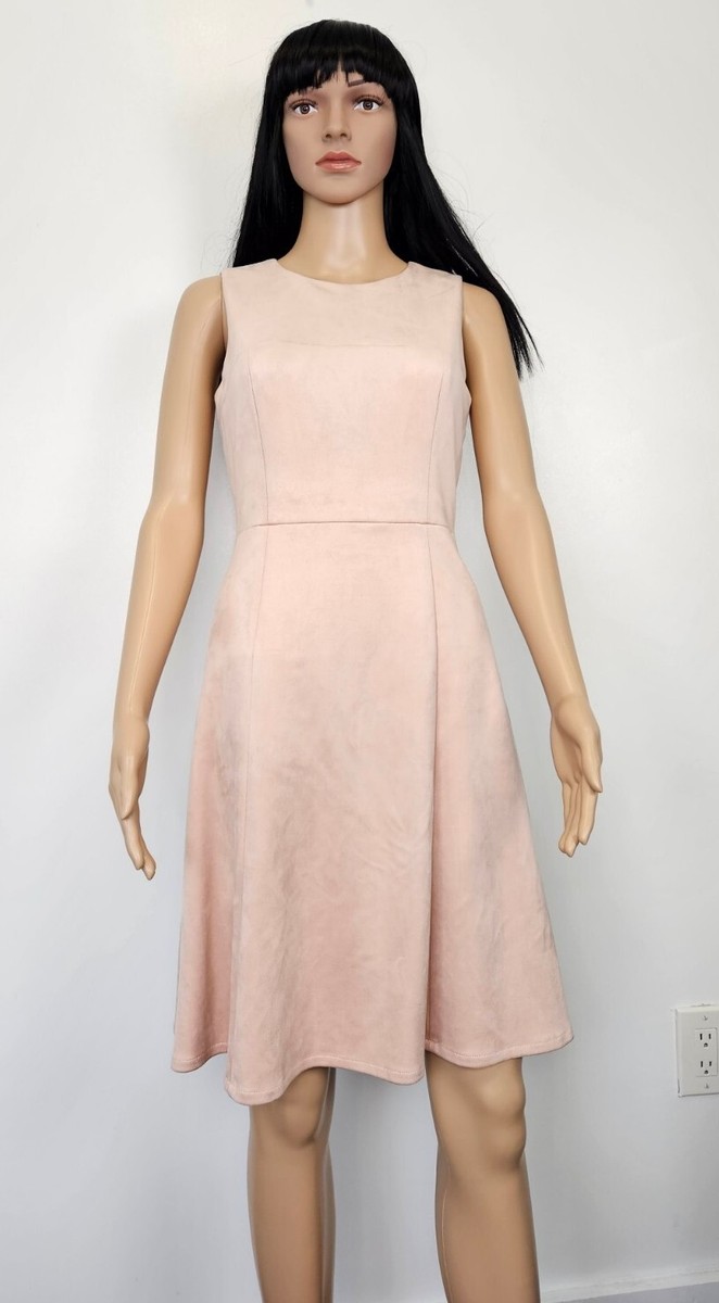 calvin klein pink suede dress Calvin Klein Women's Blush Suede Dress Size 2 Pink
