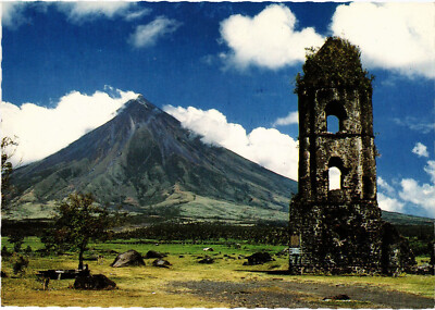 PC PHILIPPINES, MAYON VOLCANO, LEGASPI CITY, Modern Postcard (b60361)