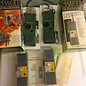 Realistic TRC-99c Handheld CB Radios Transceivers Complete W/ Boxes