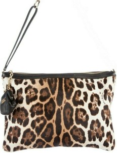leopard fur purse