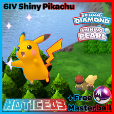 6IV Shiny Pikachu Pokemon Brilliant Diamond Shining Pearl