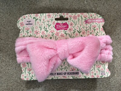 The Vintage Cosmetic Co Pink Polly Make Up Headband