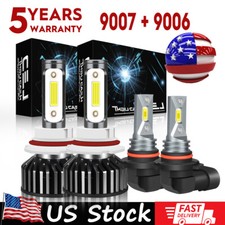 For Ford Excursion 2000-2004 COB LED Headlight Hi/Lo Fog Light 4 Bulbs Combo kit