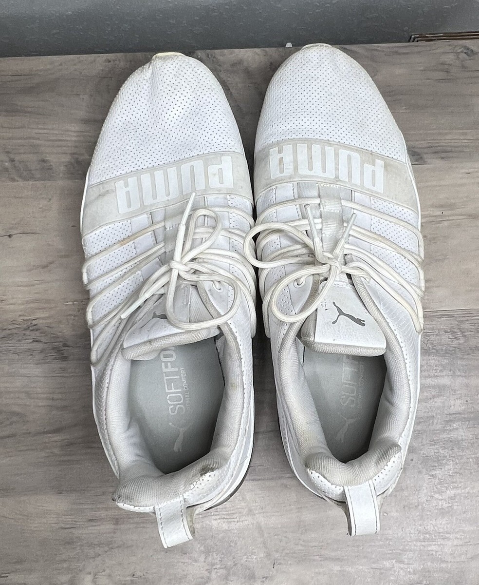 PUMA Men’s Shoes Cell Regulate SL White Silver Size 13 Sneakers 190596-08 Puma Mens Cell Regulate SL 190596-08 White Silver Casual  main image 2