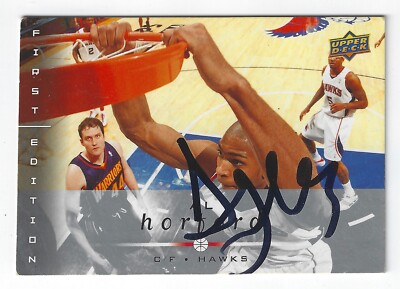 AL HORFORD ATLANTA HAWKS SIGNED CARD GOLDEN STATE WARRIORS 76ERS