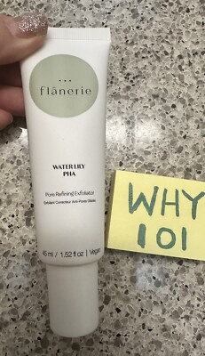 FLANERIE Water Lily PHA Pore Refining Exfoliator 1.52oz/45mL FULL SZ; SEALED $57