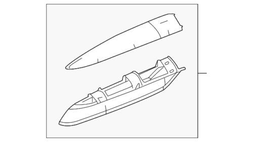 Cubierta de riel para Toyota (P/N 63401-0R030-B0)