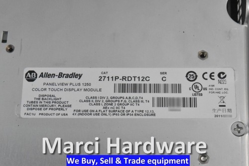 Allen-Bradley 2711P-RDT12C Ser C PanelView Plus 2711P RDT12C Read Description - Picture 22 of 24