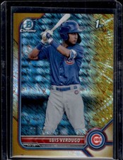 2022 Bowman Chrome Baseball 1st Bowman Gold Shimmer Refractor Luis Verdugo /50