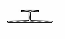 Aluminium Continuous Wallboard H Section Joining Strip 6mm 2.5m Bathroom Kitchen