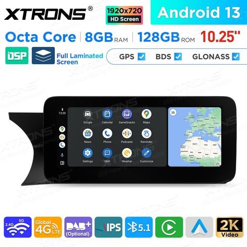AUTORADIO ANDROID STEREO AUTO MERCEDES CLASSE C W204 2011-2014 WIFI NTG 4.5/4.7 - Foto 5 di 14