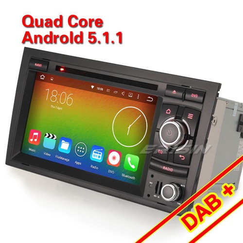 Android 5.1.1 DAB+Car DVD GPS Player for AUDI A4 SEAT EXEO S4 RS4 RNS-E 4028AGB