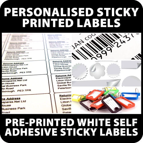3000+ PRE PRINTED ADHESIVE STICKY RETURN ADDRESS LABELS STICKERS or NAME ADDRESS
