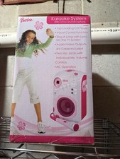Barbie Karaoke Machine System With CD G Microphone New Old Stock