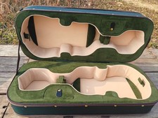 4/4 Double Violin Case with Handles and Backpack Straps Carry-on Violin Case