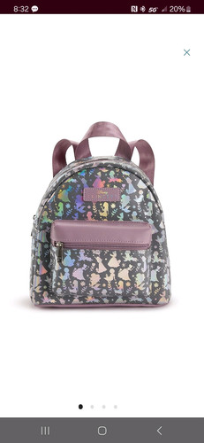 Disney Princess Mini-Rucksack rosa Folie Prinzessin Print Neu mit Etikett - Bild 1 von 4