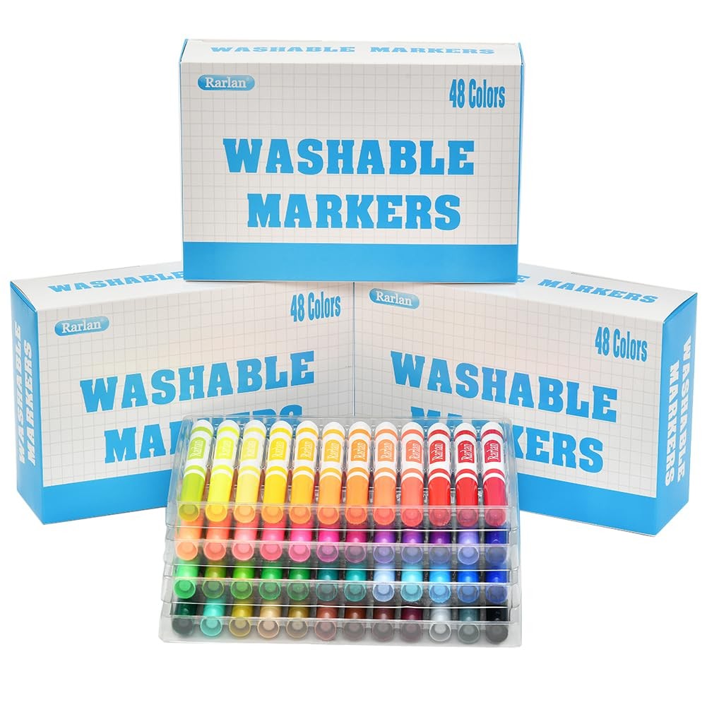 Bulk - 144 Ct (48 Colors, 3 Boxes) For Kids/classroom