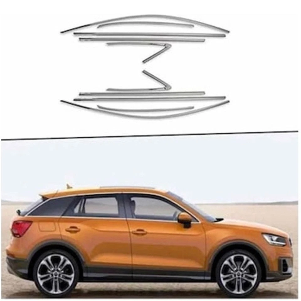 Marco de ventana cromado para Audi Q2 10 piezas Modelos 2016 en adelante. Acero inoxidable Foto 4 de 4