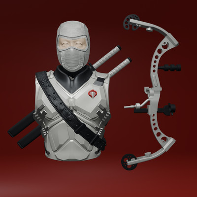 1/12 Scale Action Figure Kit: Storm Shadow (Inspired by GI Joe-A)
