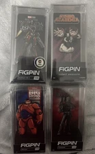 FIGPIN Lot of 4 – Ironheart 1588, Ochaco 1578, Baymax 406, Crosshair 768
