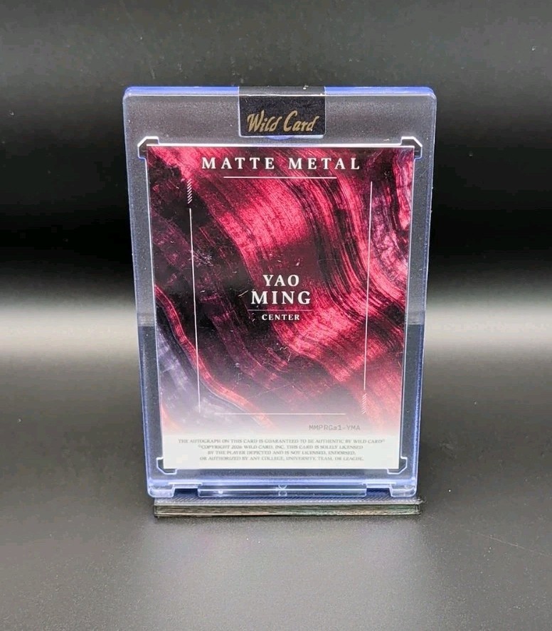 Wild Card Matte Metal Yao Ming 2026 True 1/1 Autograph Basketball