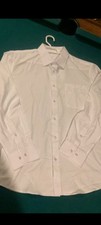 Mens Button Up Dress Shirt Long Sleeve 🔥 FIRE SALE 🔥 NEW 3-pack WHITE Medium