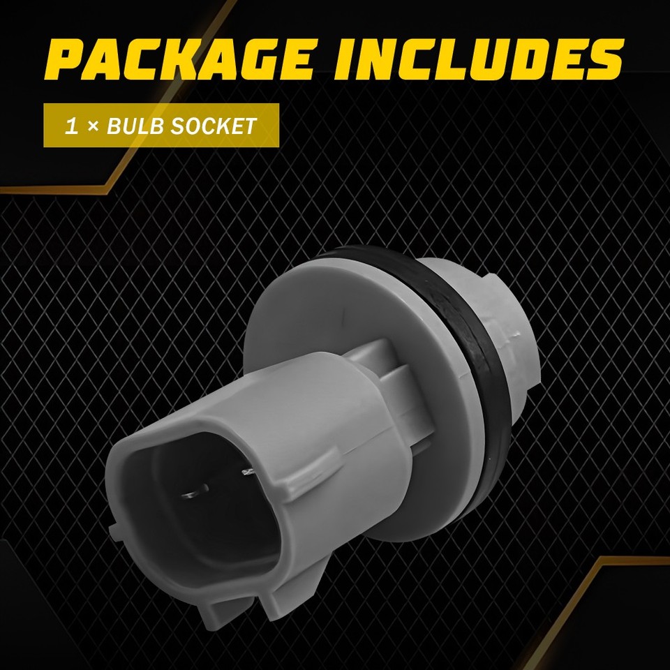Front Turn Signal Light Connector & Bulb Socket For Toyota Tundra - Pair, Direct Replacement 90075-60060